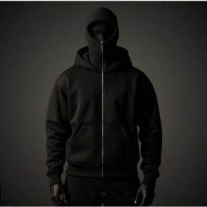 Men's Full Sleeves Zipper Hoodie with Mask